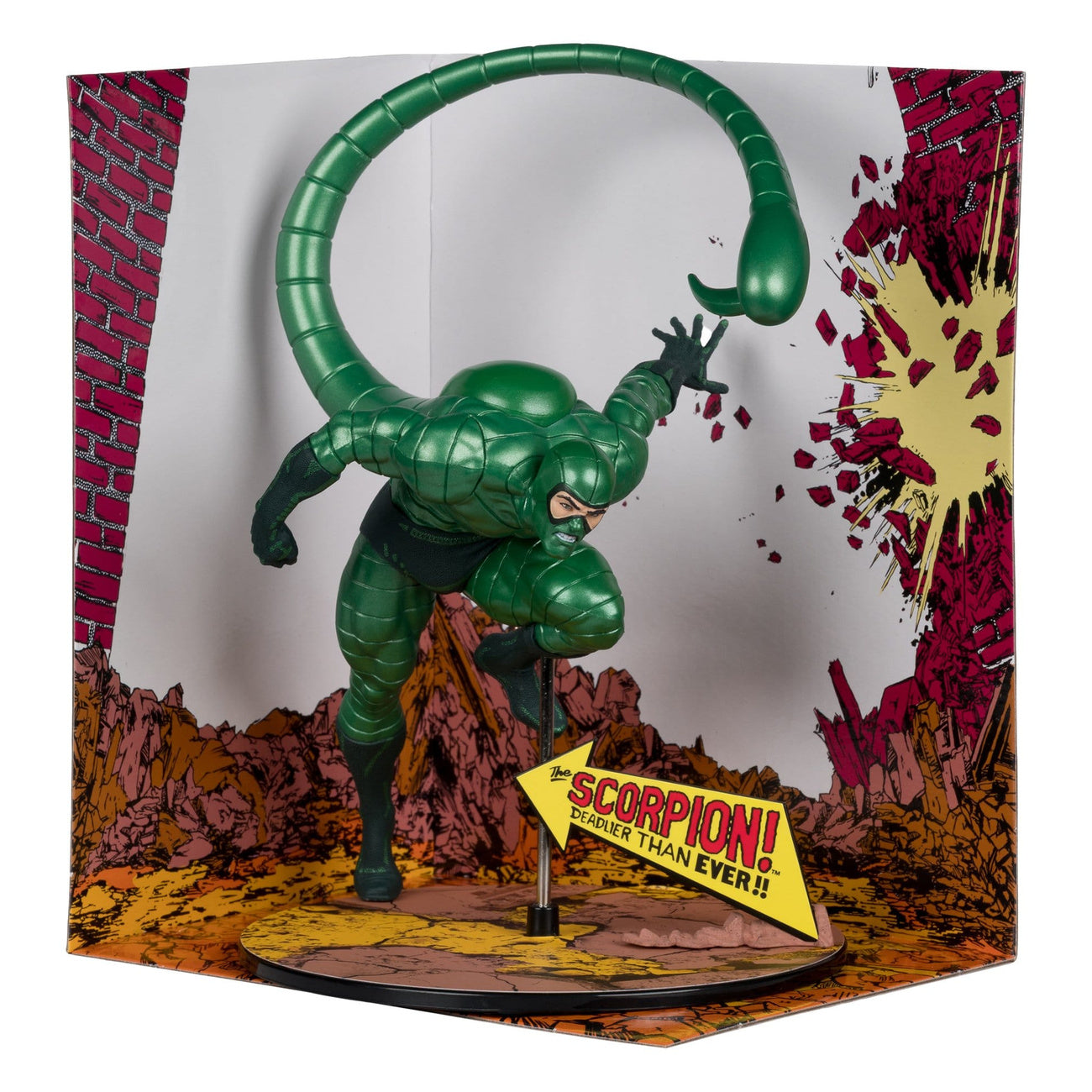 elbenwald-marvel-scorpion-metallic-pvc-statue-gold-label image 2