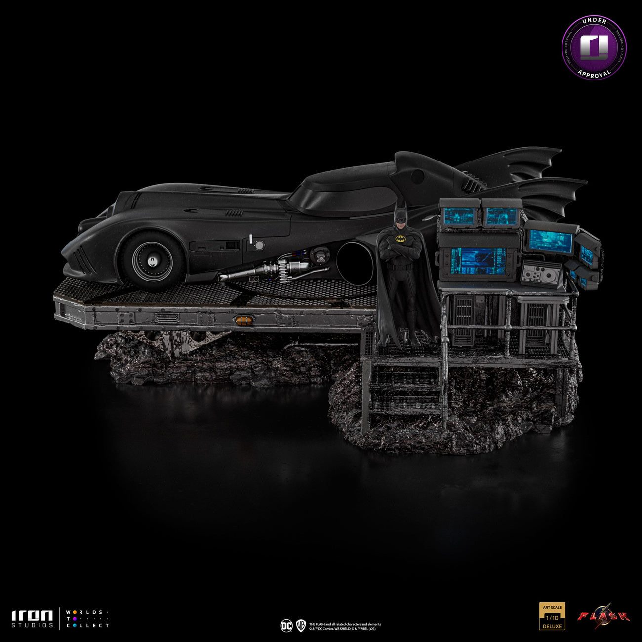elbenwald-dc-comics-the-flash-batmobile-statue-1-10-deluxe image 3