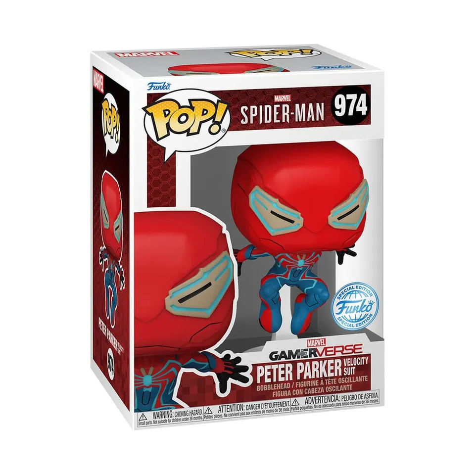 funko-pop-games-spider-man-peter-parker-velocity-suit-figur-9cm image 1