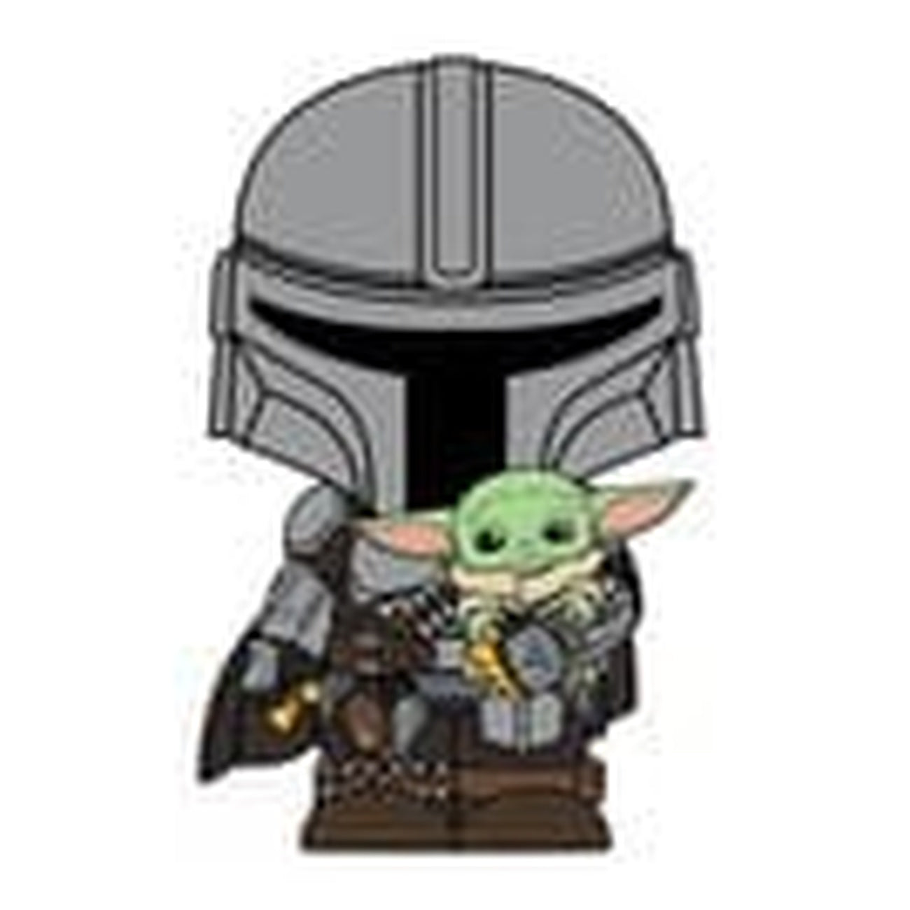 star-wars-the-mandalorian-und-grogu-3d-pvc-magnet image 2