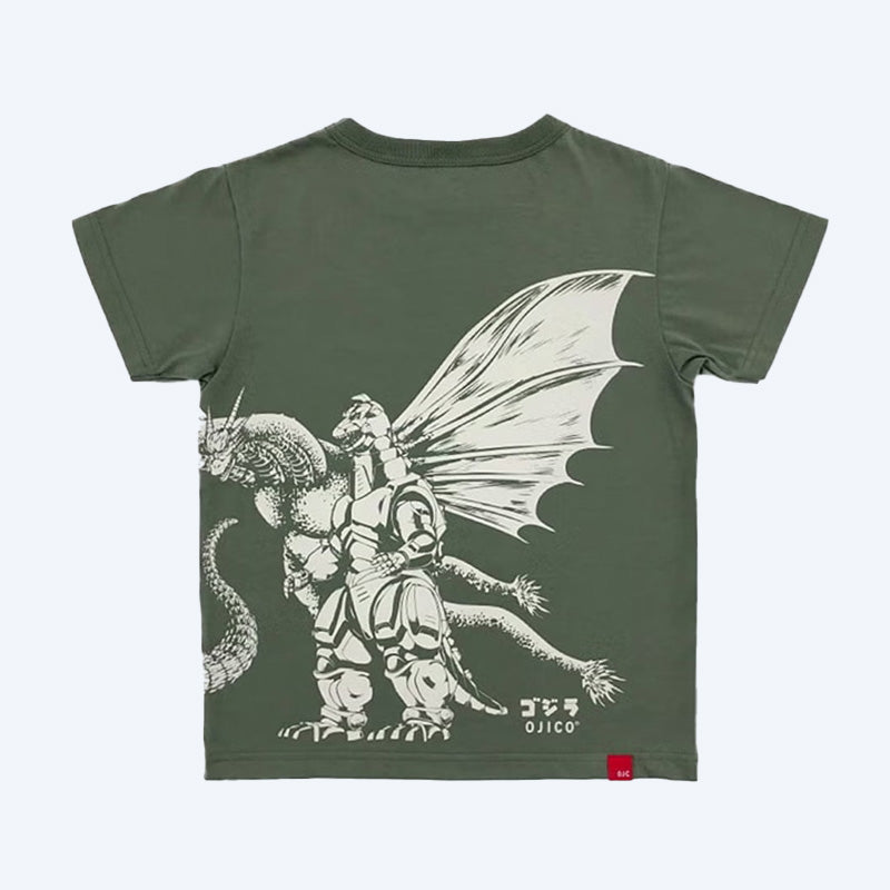godzilla-ojico-glow-t-shirt-monsters-olive-youth-baumwolle image 2