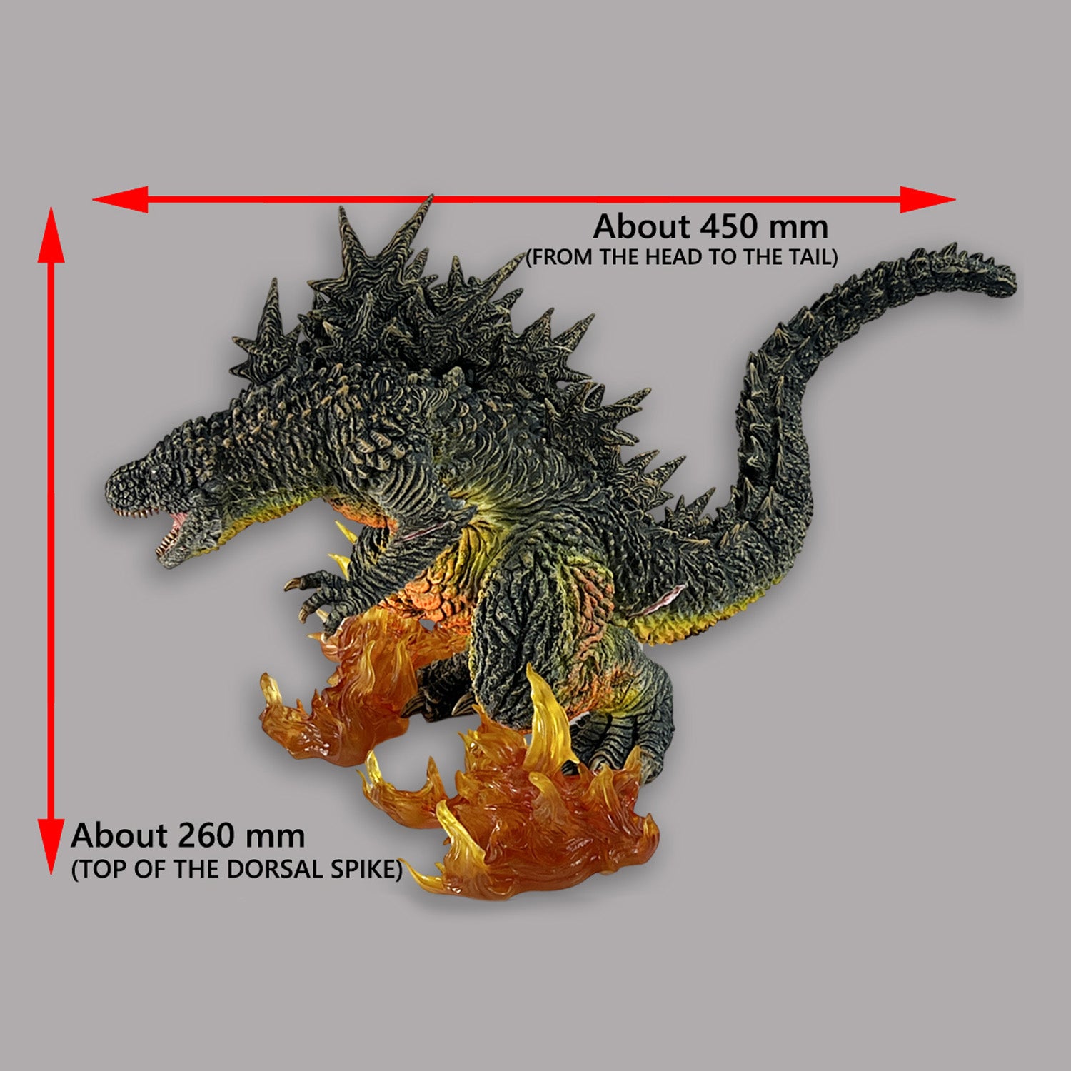 godzilla-minus-one-first-form-odo-island-nightmare-statue-feuereffekt image 6