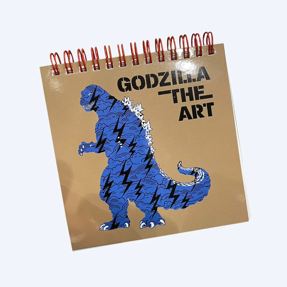 godzilla-home-games-the-art-notizbuch-beige-ringbindung image 1