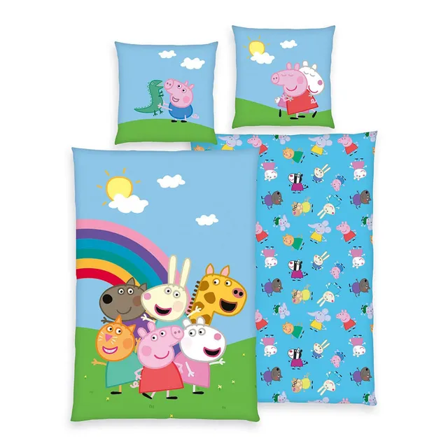 peppa-pig-bettw-sche-135x200-baumwolle-kinder image 1