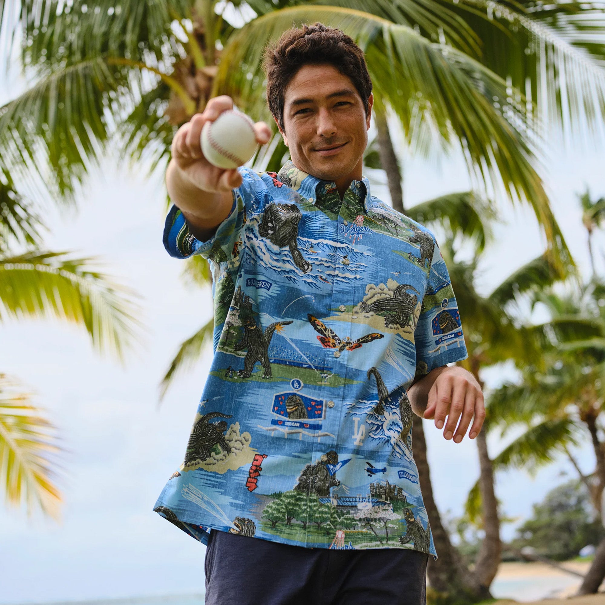 reyn-spooner-los-angeles-dodgers-godzilla-aloha-shirt-herren image 8