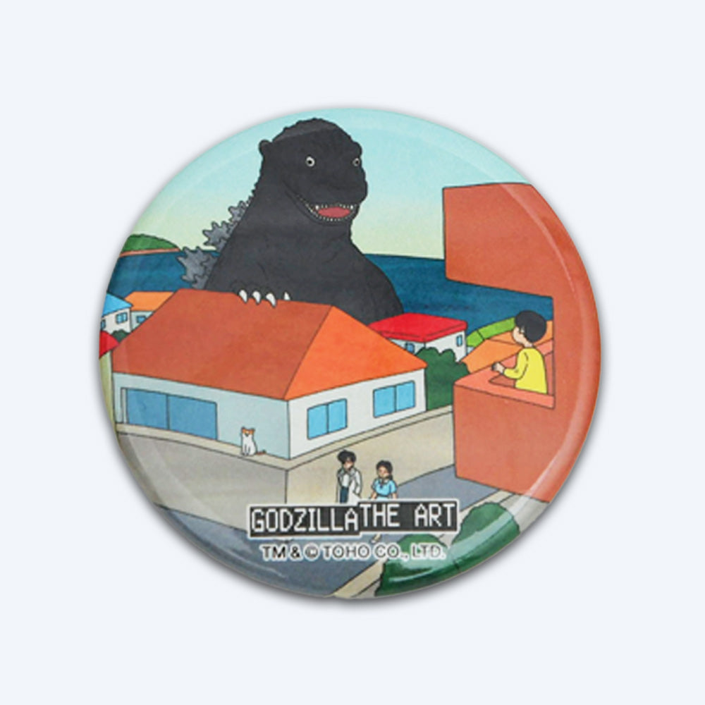 godzilla-art-pin-badge-house-anstecker-metall-2-25-zoll image 2