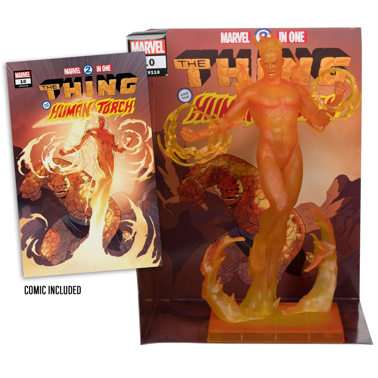 marvel-collection-human-torch-pvc-statue-29-cm-marvel-2-in-1 image 2