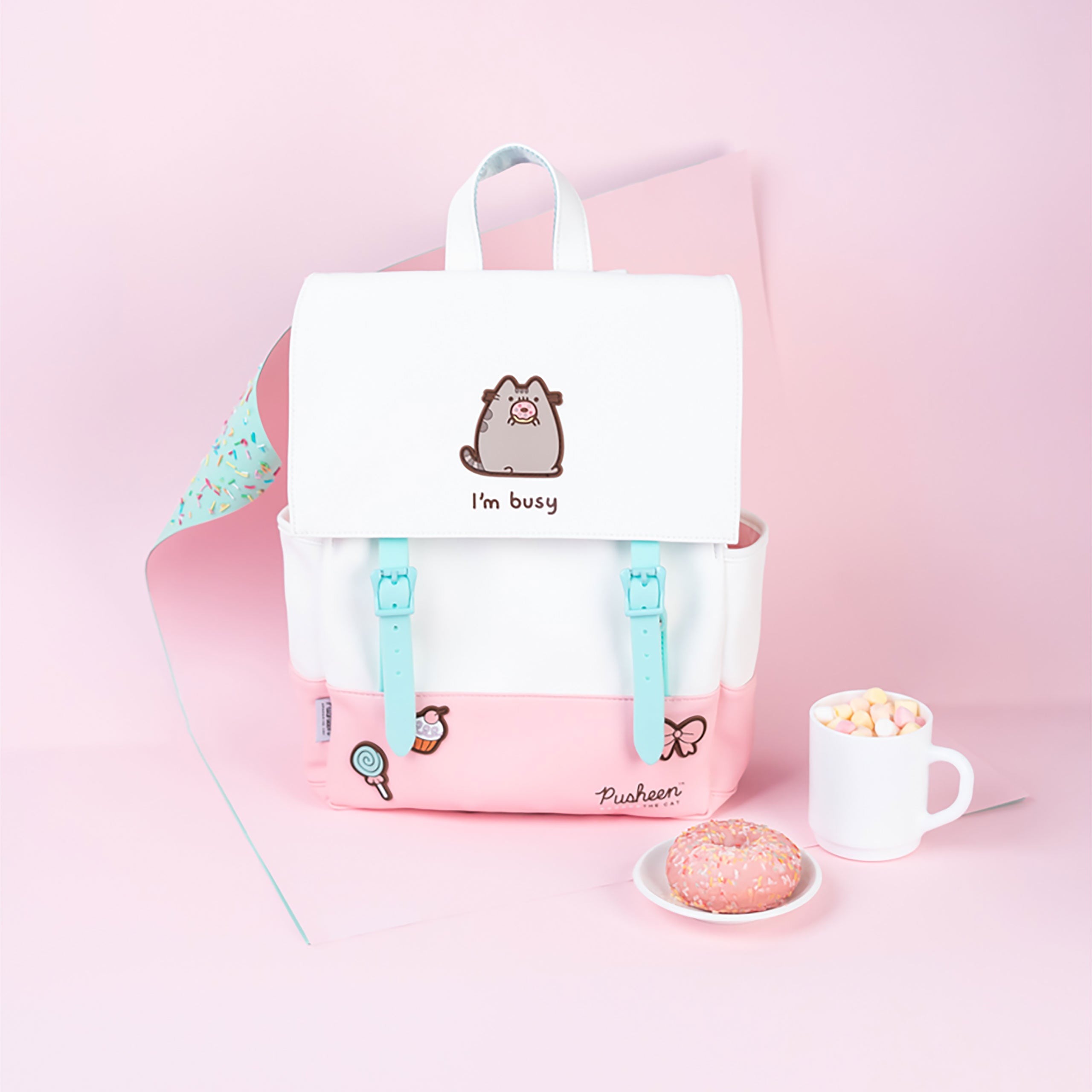 pusheen-i-m-busy-rucksack-katzen-backpack-mit-print image 5
