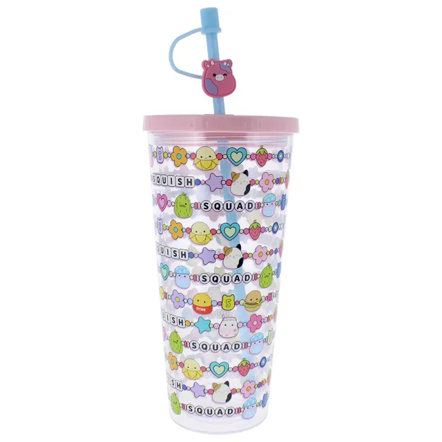 squishmallows-squish-squad-becher-mit-strohhalm-700-ml image 1