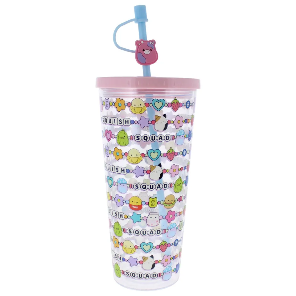 squishmallows-squish-squad-becher-mit-strohhalm-700-ml image 1