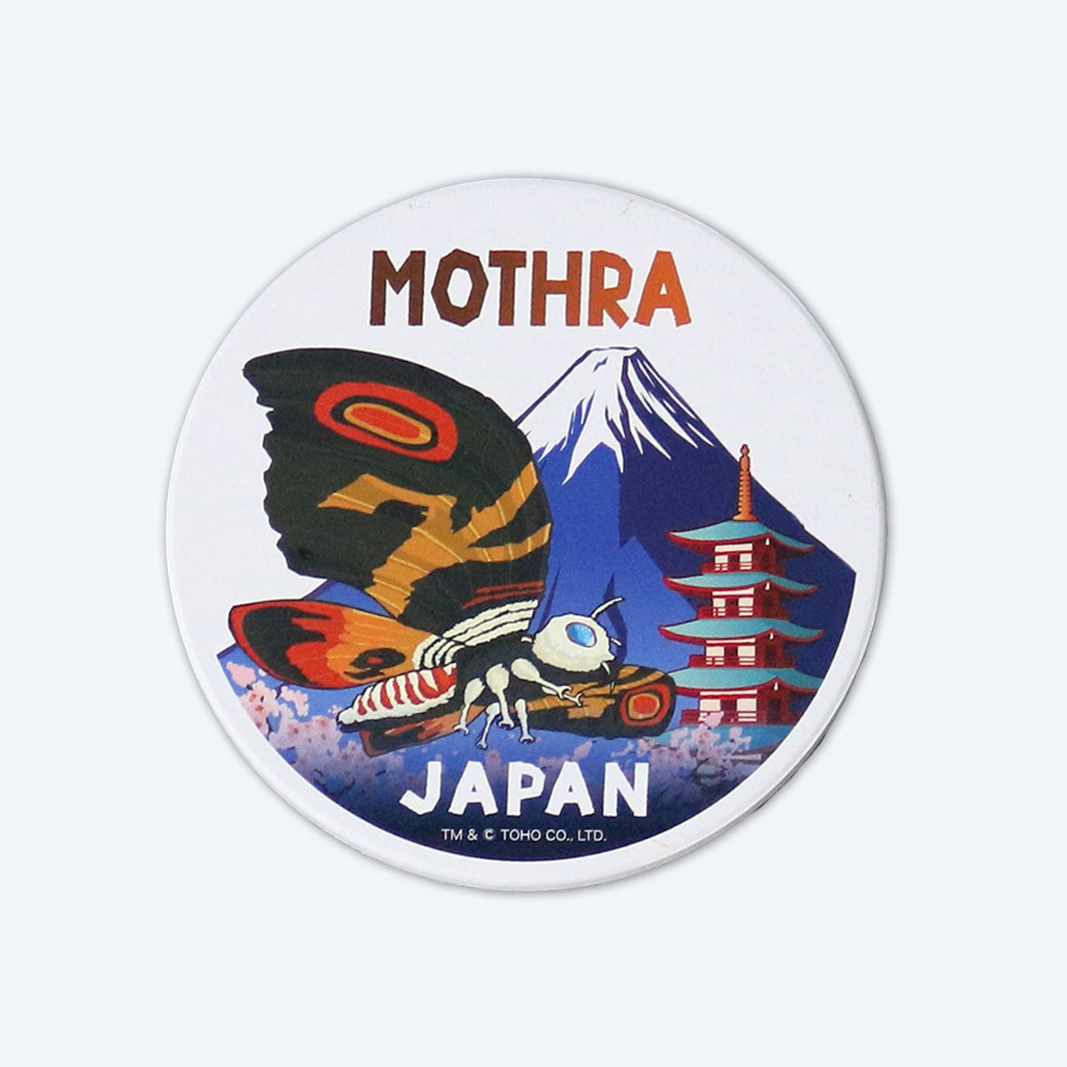 godzilla-mothra-untersetzer-dolomit-fuji-design-10-cm image 1