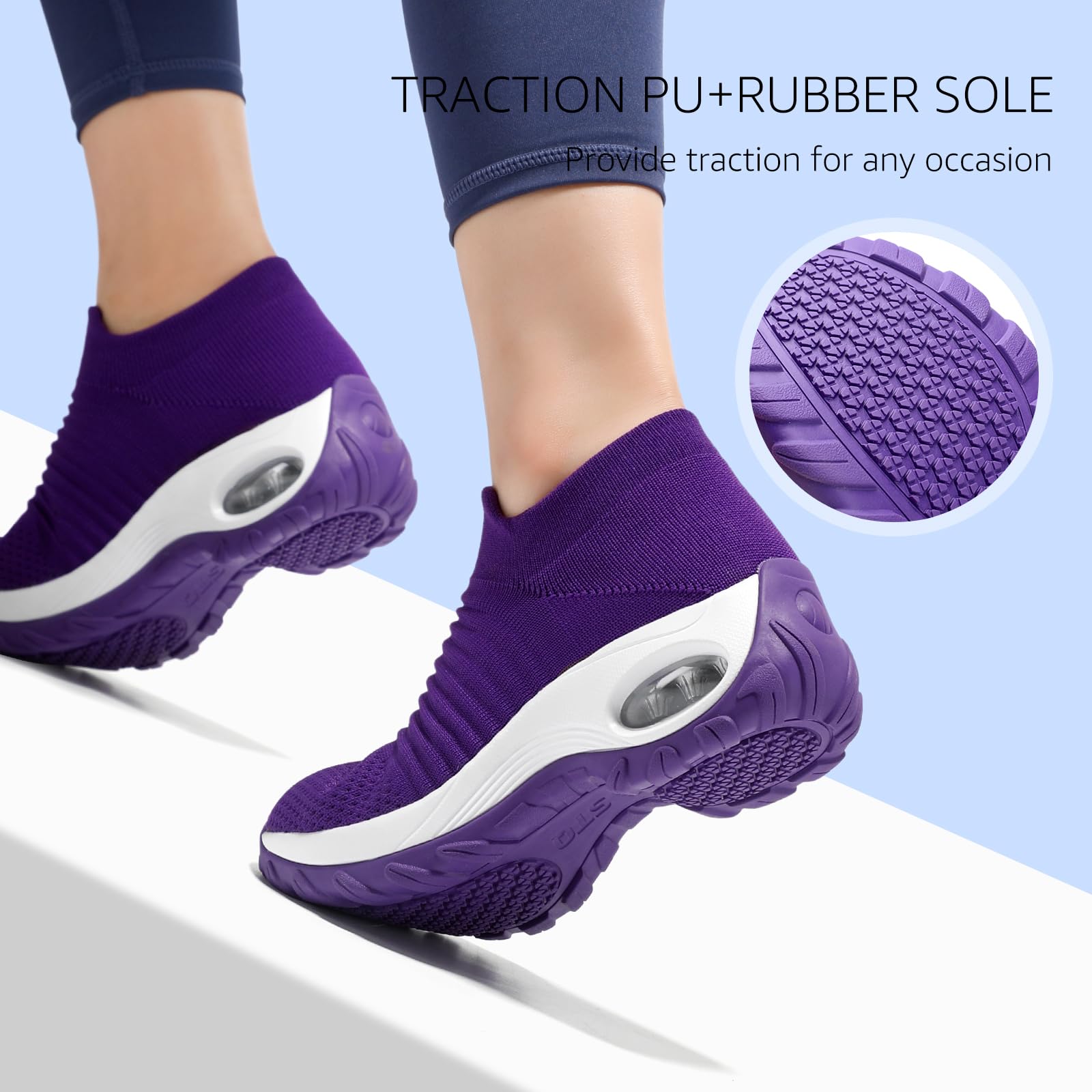 hkr-damen-sneaker-slip-on-memory-foam-violett-35 image 4