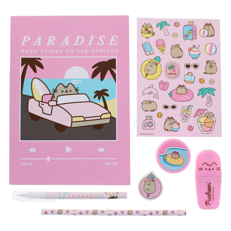 pusheen-schreibset-7-teilig-katze-schulset-stifte image 1