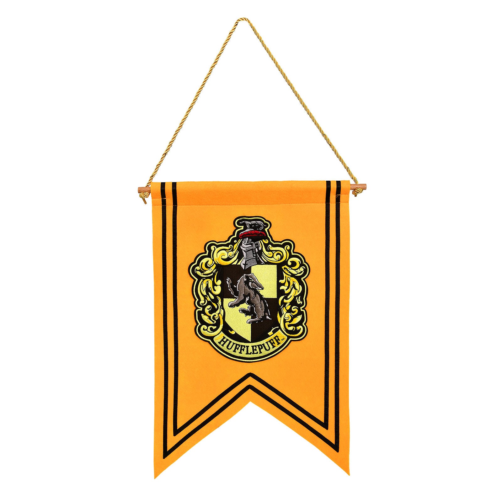 elbenwald-harry-potter-hufflepuff-wappen-banner-filz-36x47-5-cm image 1