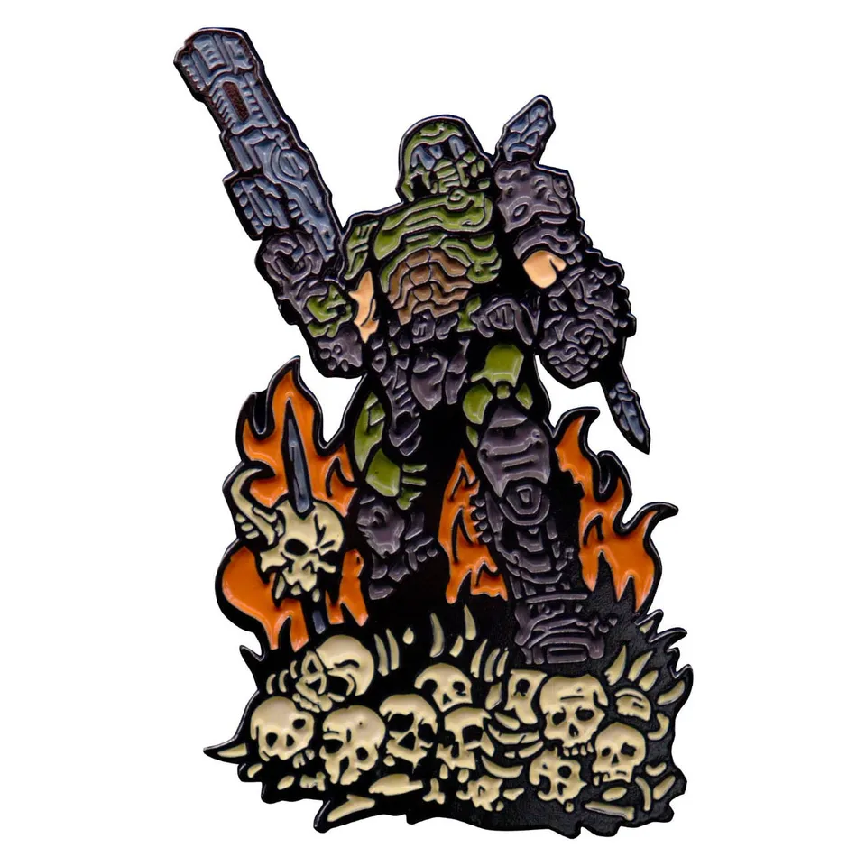doom-eternal-doom-guy-ansteck-pin-limited-edition-metall image 1