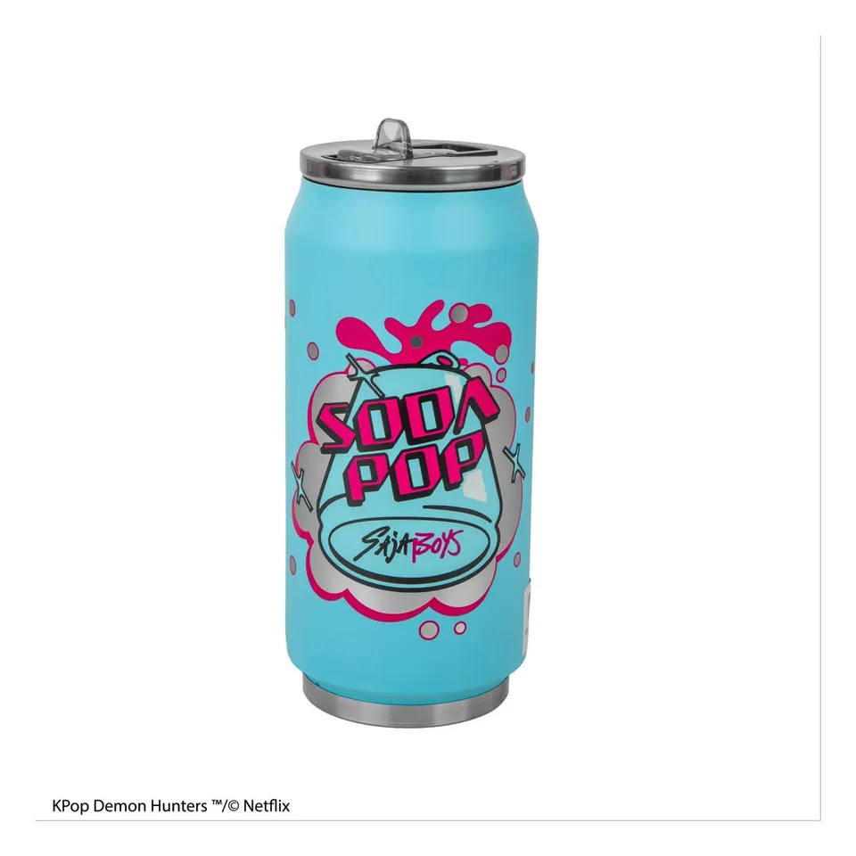 elbenwald-kpop-demon-hunters-thermobecher-soda-pop-can-mit-strohhalm image 1