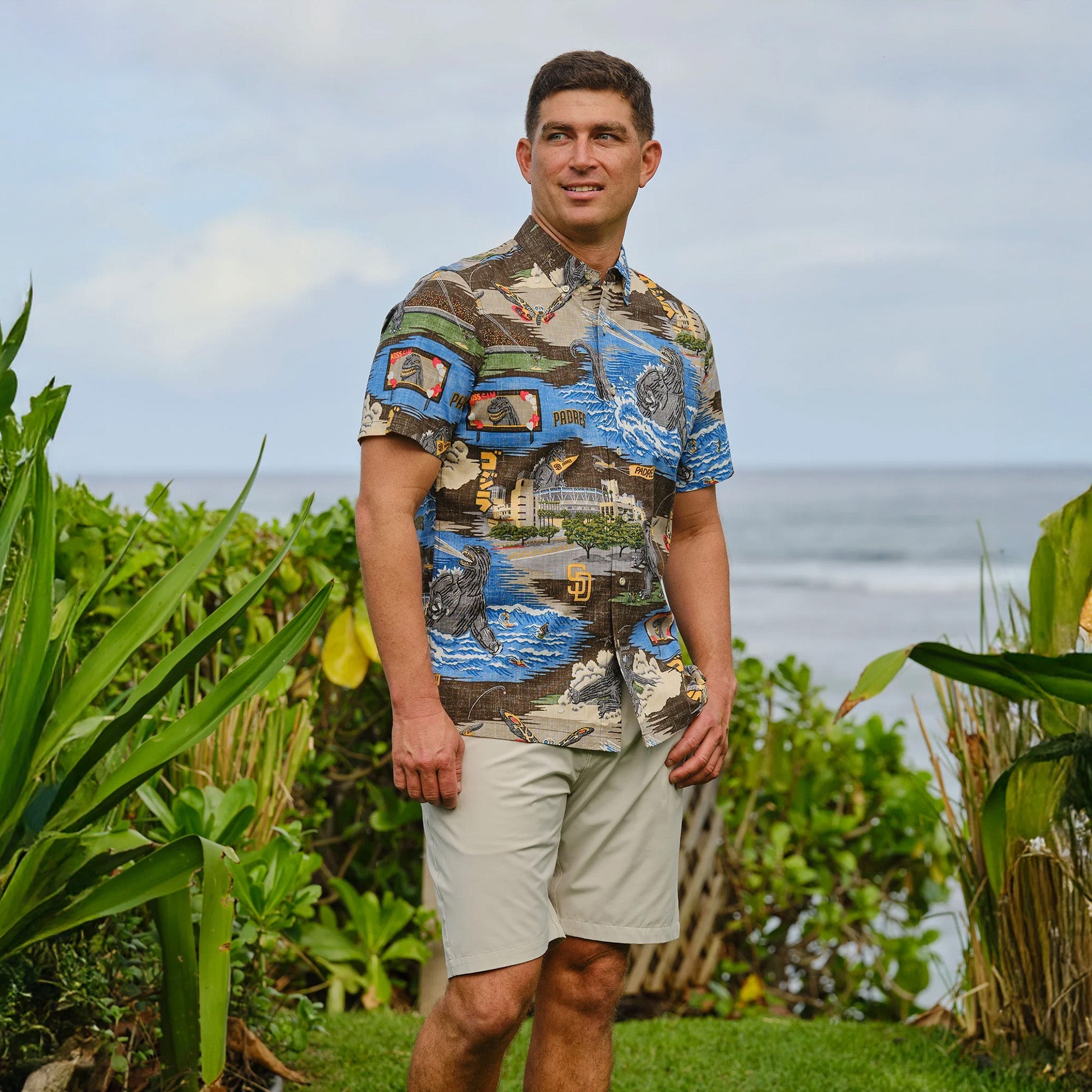 godzilla-reyn-spooner-padres-aloha-hemd-baumwolle-classic-fit image 6