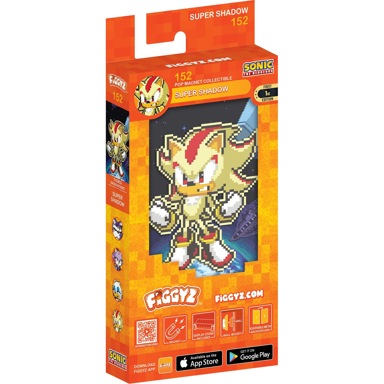 sonic-figgyz-super-shadow-magnetfigur-pixel-art image 2