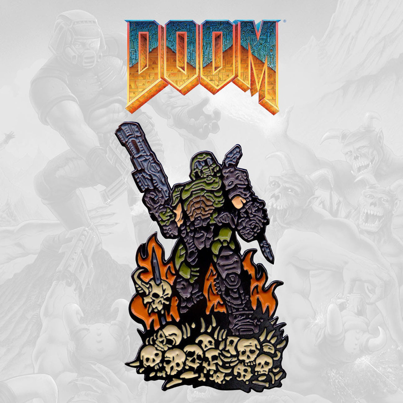doom-eternal-doom-guy-ansteck-pin-limited-edition-metall image 4