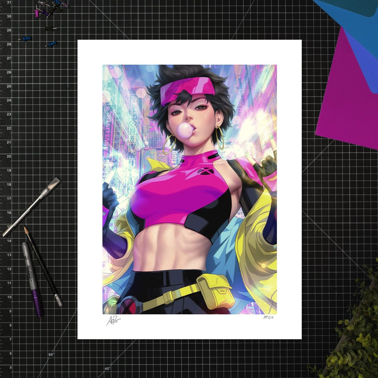 marvel-x-men-jubilee-kunstdruck-poster-46x61-ungerahmt image 1
