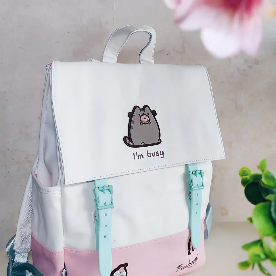 pusheen-i-m-busy-rucksack-katzen-backpack-mit-print image 1