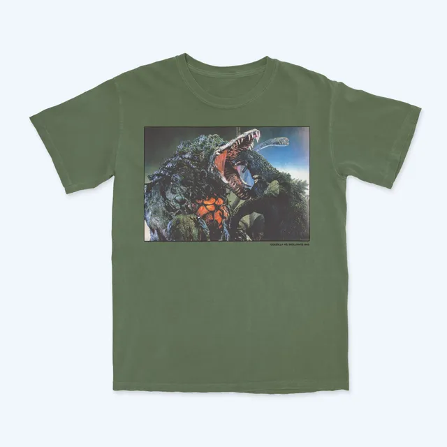 godzilla-apparel-vs-biollante-fight-t-shirt-gr-n-baumwolle image 1