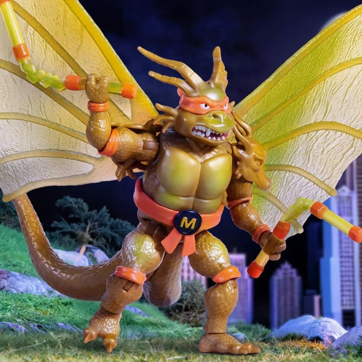 godzilla-x-tmnt-michelangelo-king-ghidorah-figur-13cm image 7