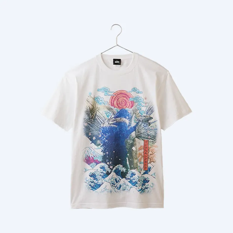 godzilla-1991-big-print-t-shirt-baumwolle-gr-l-king-ghidorah-print image 1