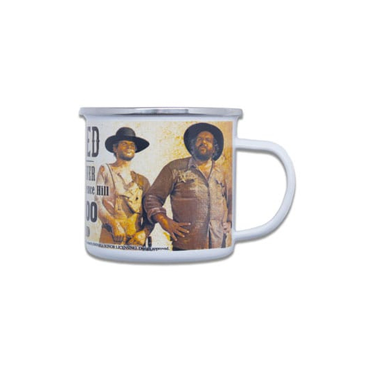 bud-spencer-terence-hill-wanted-emaille-tasse-500-ml image 1