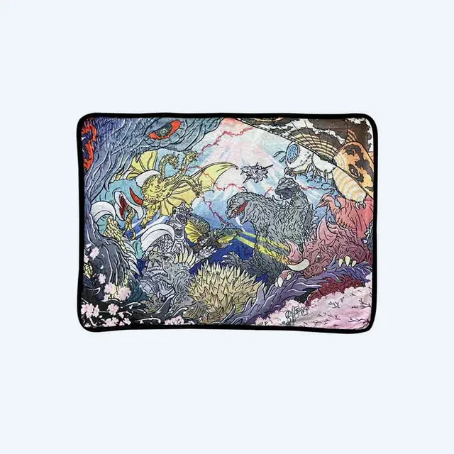 godzilla-fuji-monster-battle-decke-polyester-70x100-cm image 1