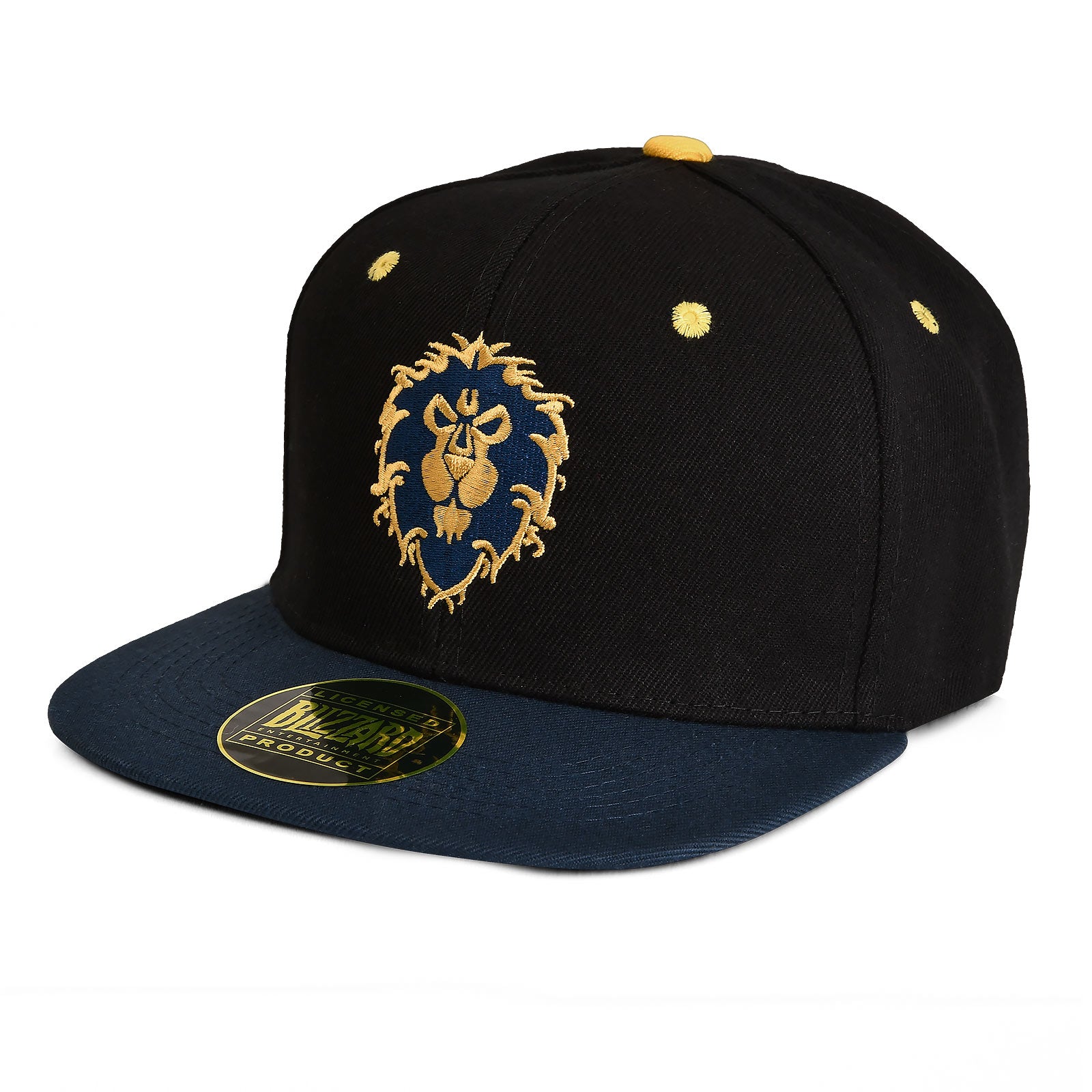world-of-warcraft-alliance-logo-basecap-schwarz-verstellbar image 1