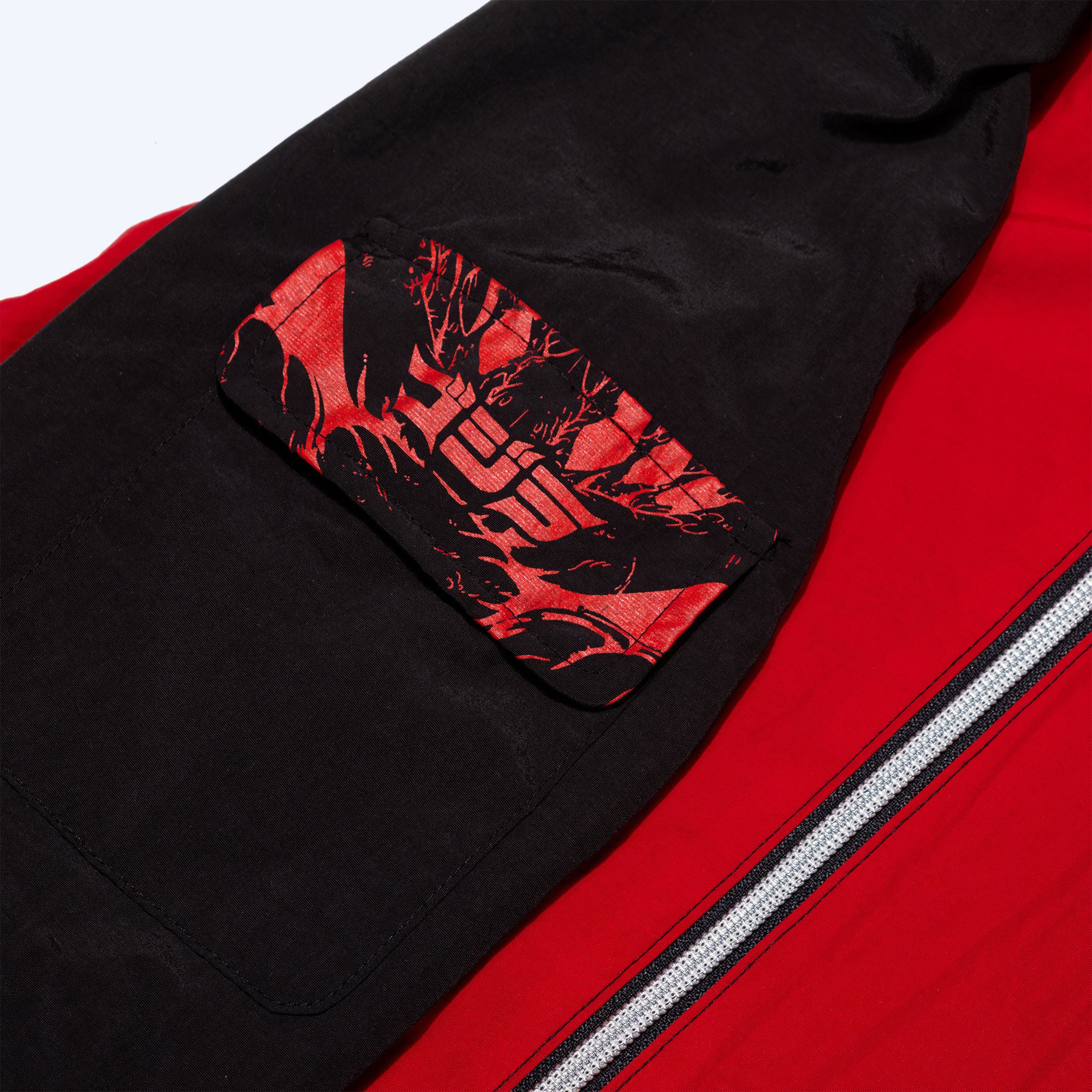 godzilla-essential-trainingsanzug-jacke-hose-rot-schwarz image 4