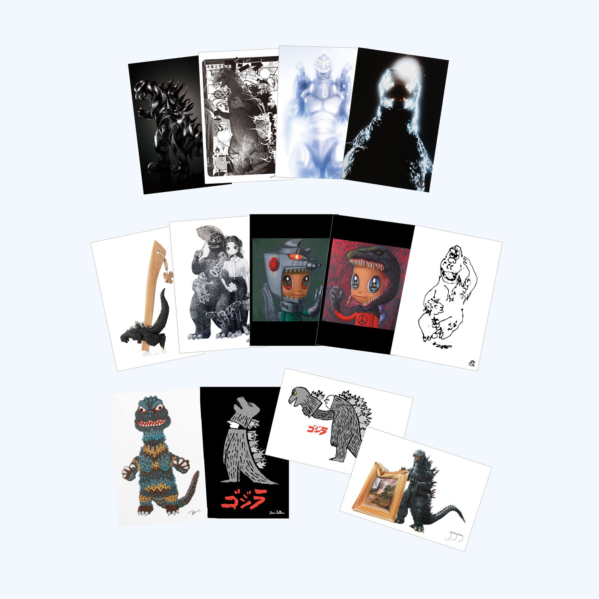 godzilla-the-art-postkartenset-13-st-ck-papier-sammler image 1
