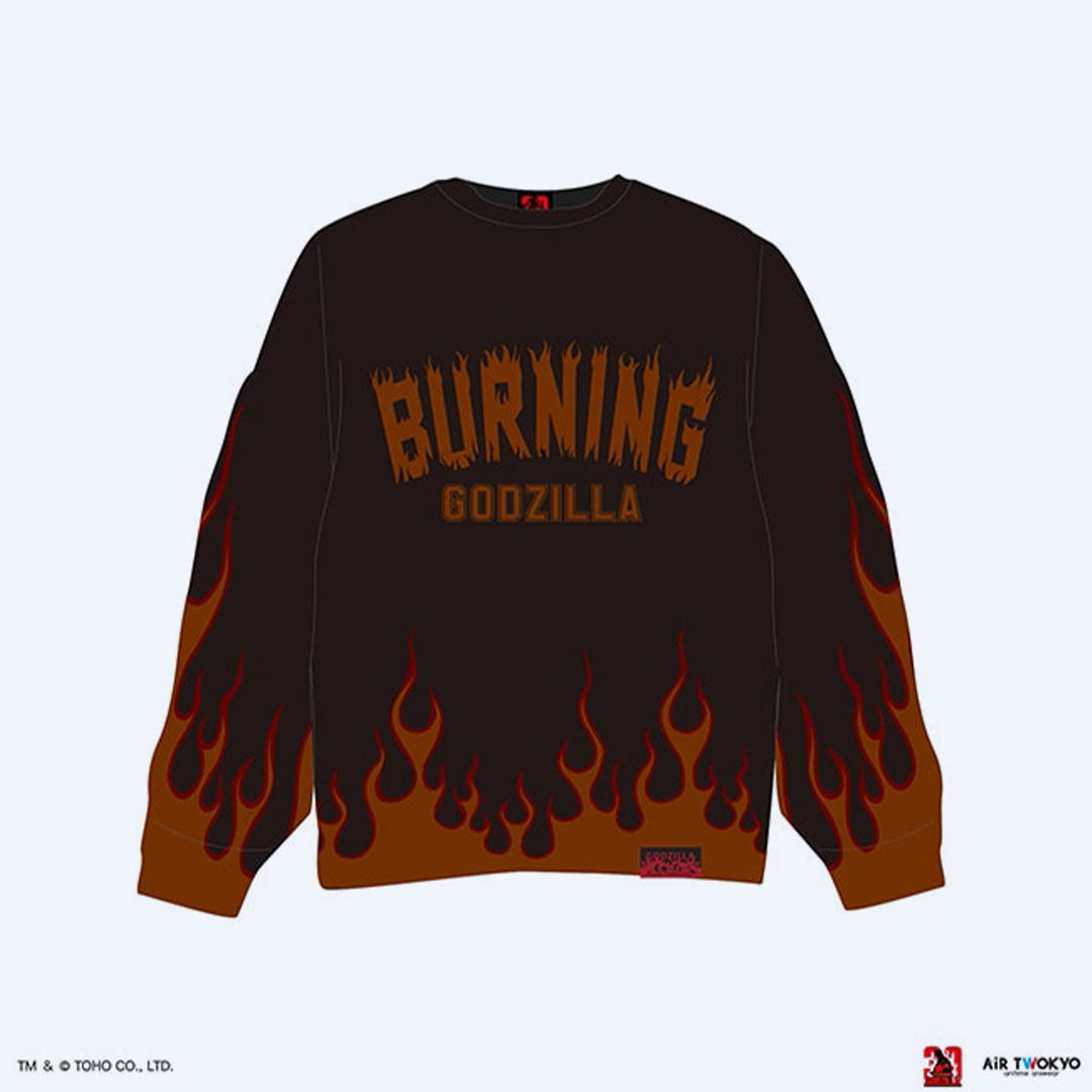 godzilla-vs-destoroyah-burning-godzilla-pullover-schwarz-m image 5
