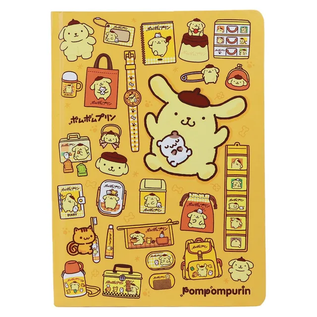 sanrio-pompompurin-a5-notizbuch-liniert-schulheft image 1