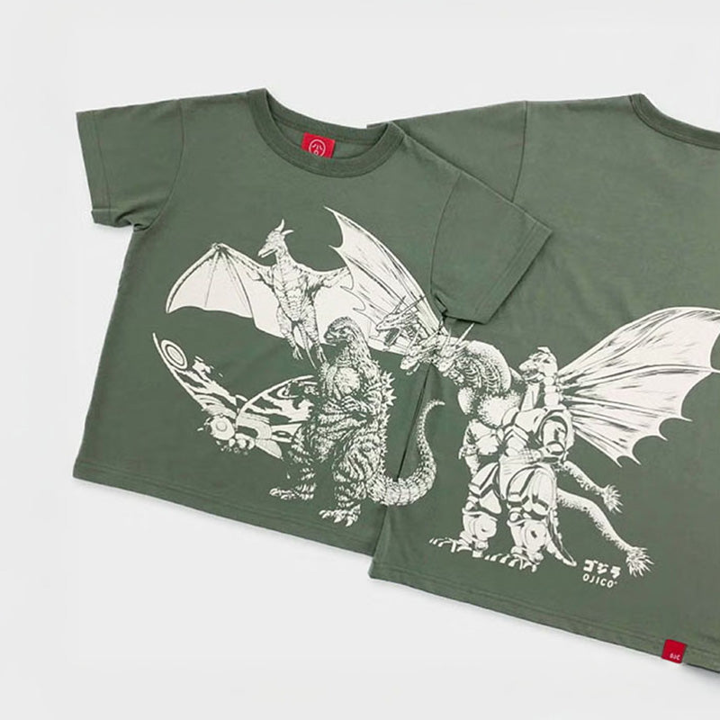 godzilla-ojico-glow-t-shirt-monsters-olive-youth-baumwolle image 3