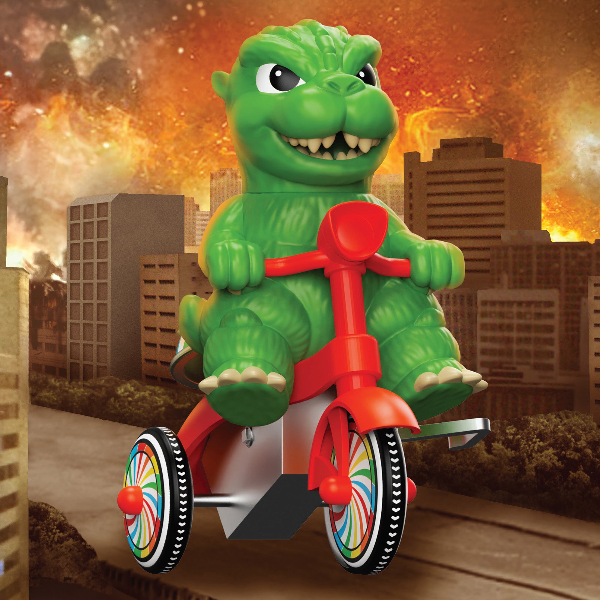 godzilla-super7-super-cycles-figur-gr-n-dreirad-aufziehfunktion image 6