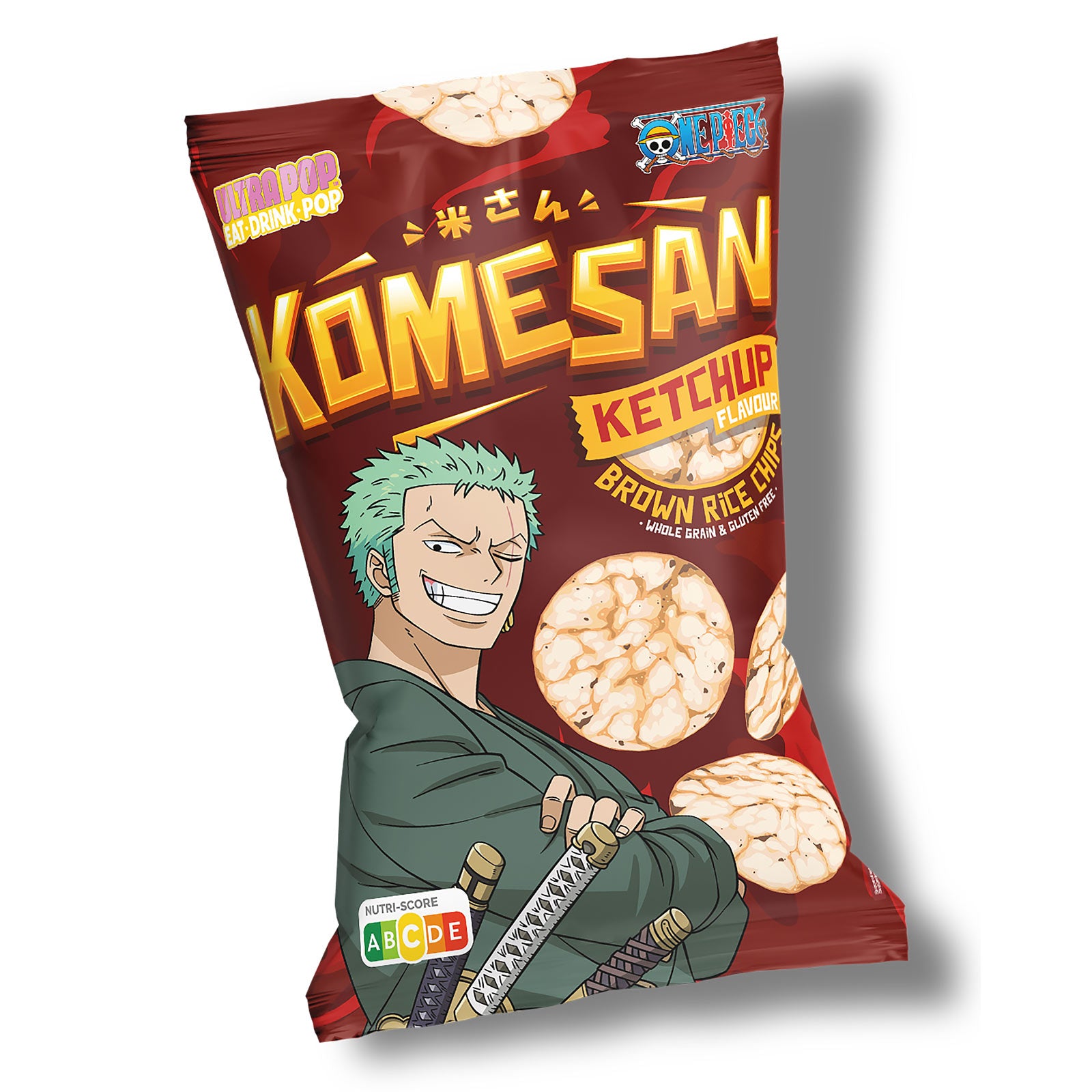 elbenwald-one-piece-zoro-vollkorn-puffreis-chips-ketchup image 1