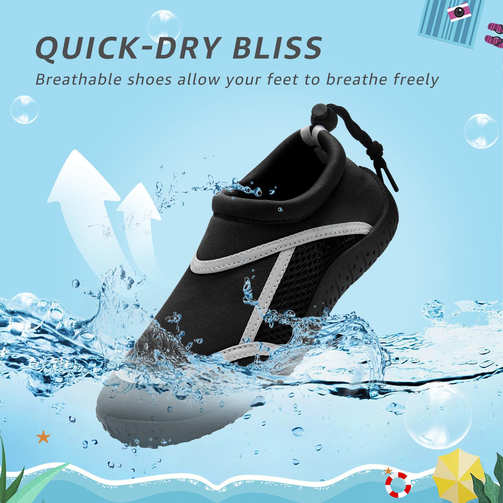 hkr-kiner-water-shoes-wasserschuhe-schwarz-grau image 5