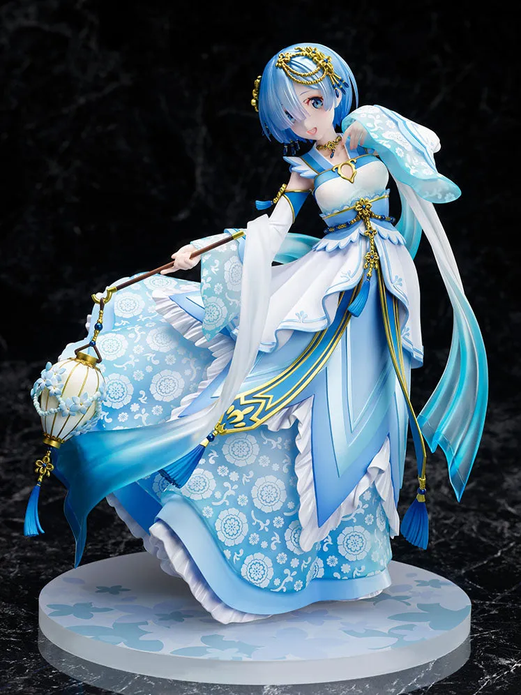 furyu-f-nex-rem-hanfu-1-7-figur-hellblau-mit-laterne image 1