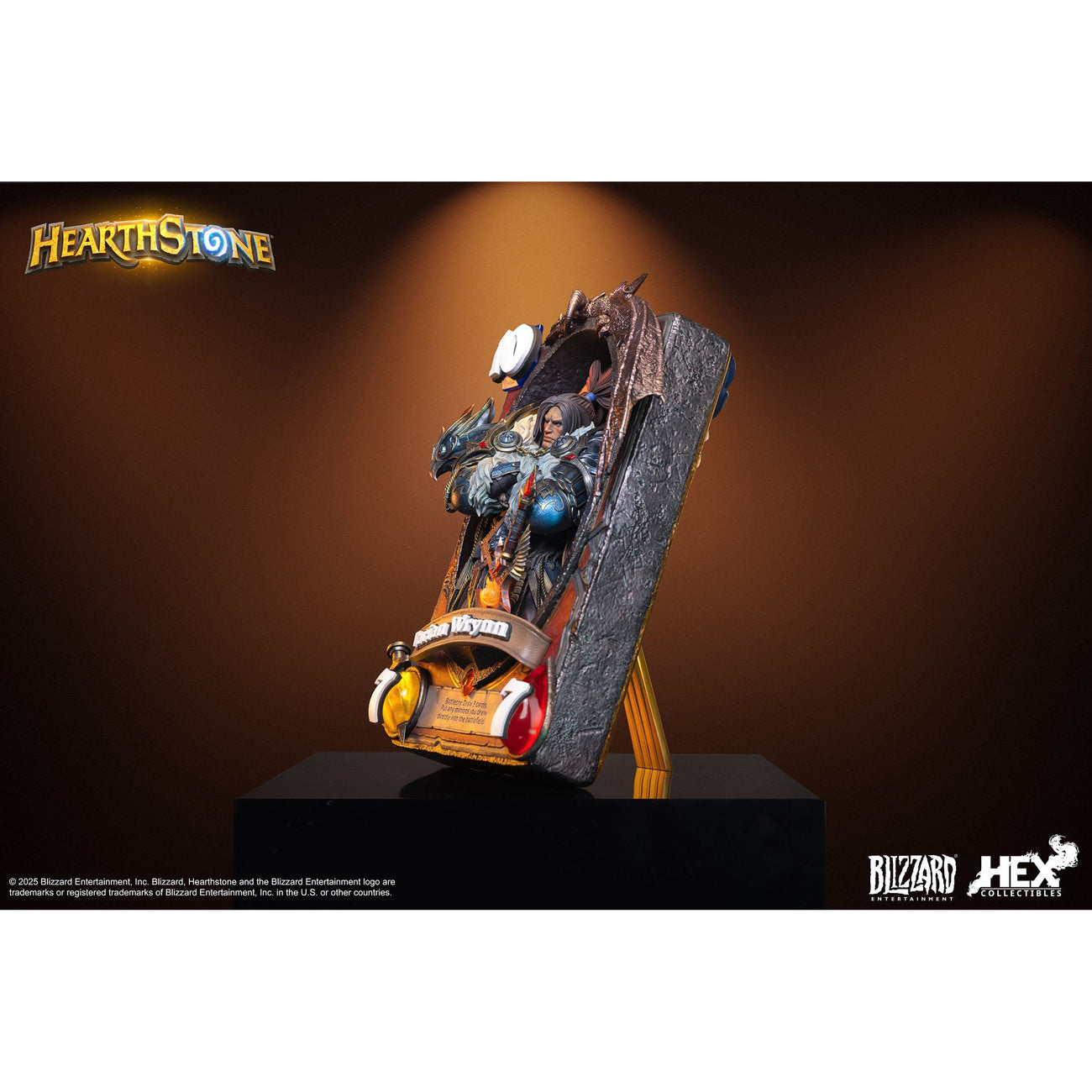 elbenwald-hearthstone-3d-art-frame-statue-varian-wrynn-31-cm image 7