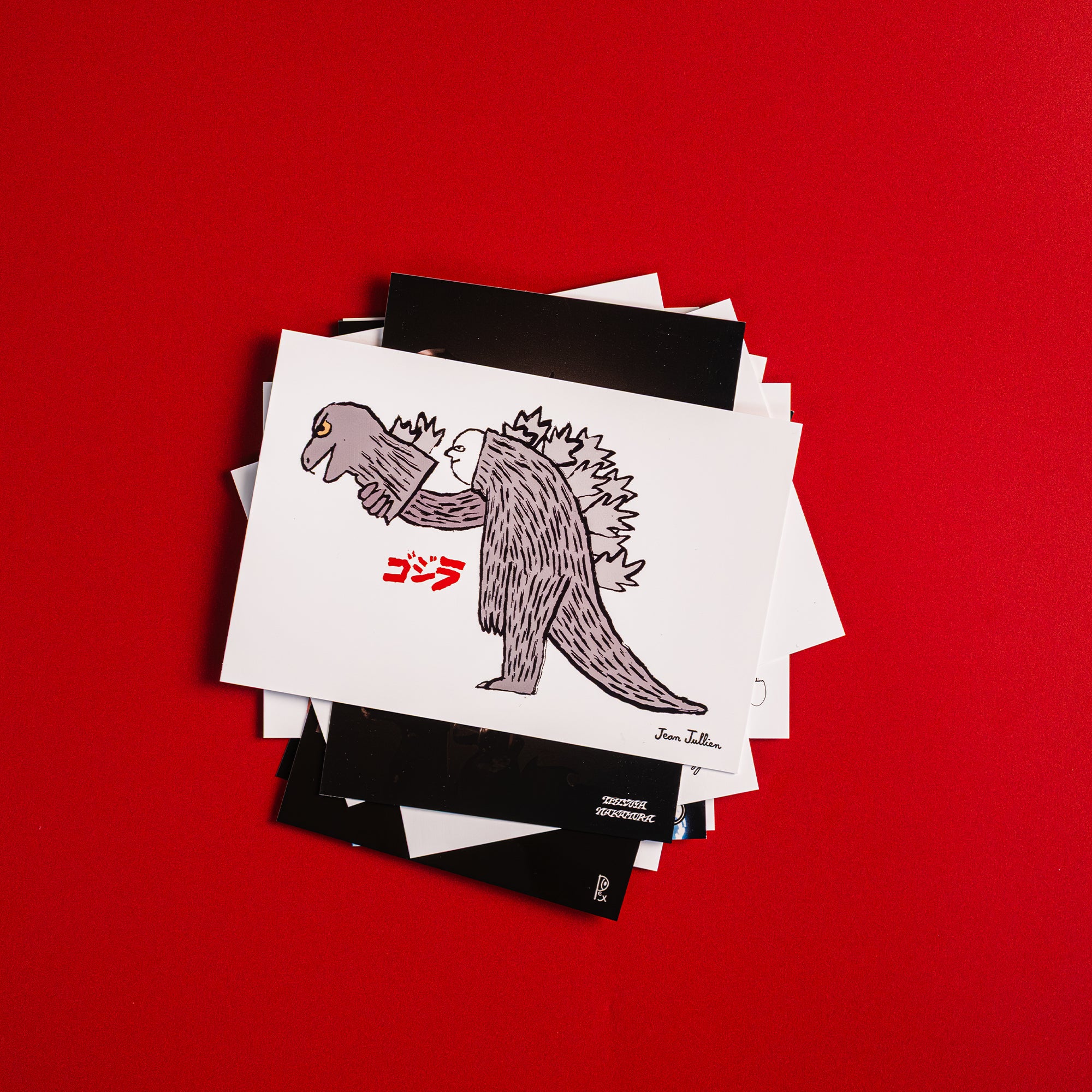 godzilla-the-art-jean-jullien-postkarte-wei image 3