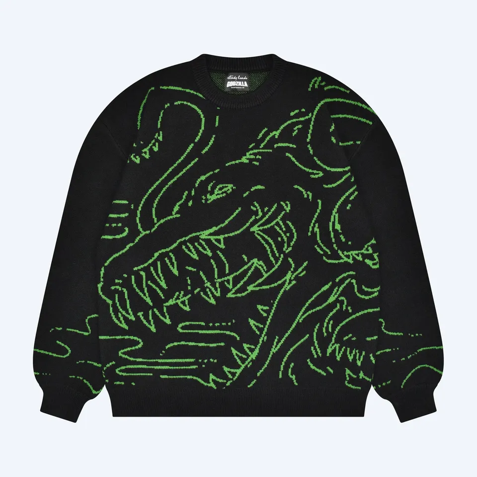 biollante-sweater-pullover-schwarz-steady-hands-godzilla image 1