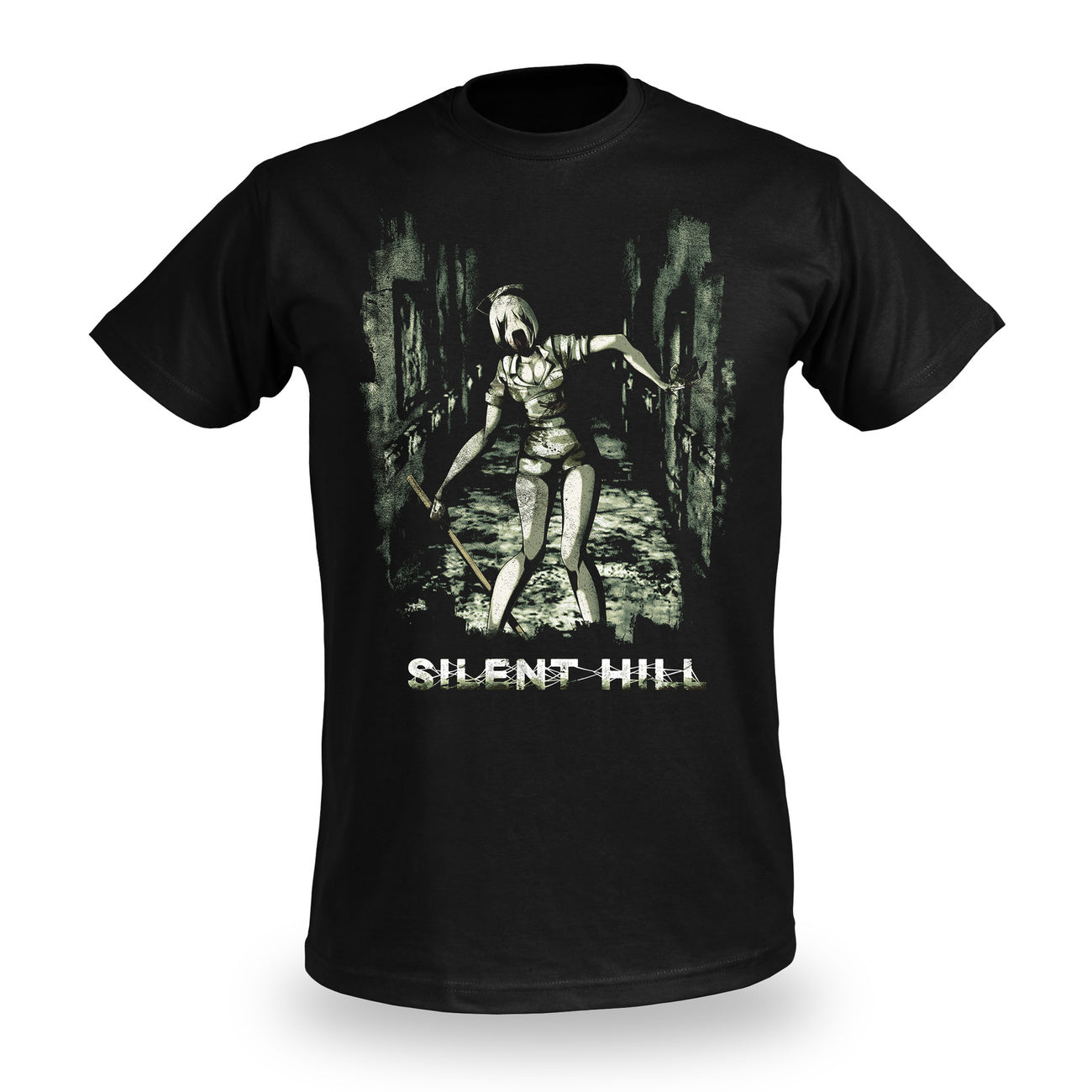 elbenwald-silent-hill-nurse-t-shirt-schwarz-horror-baumwolle image 2