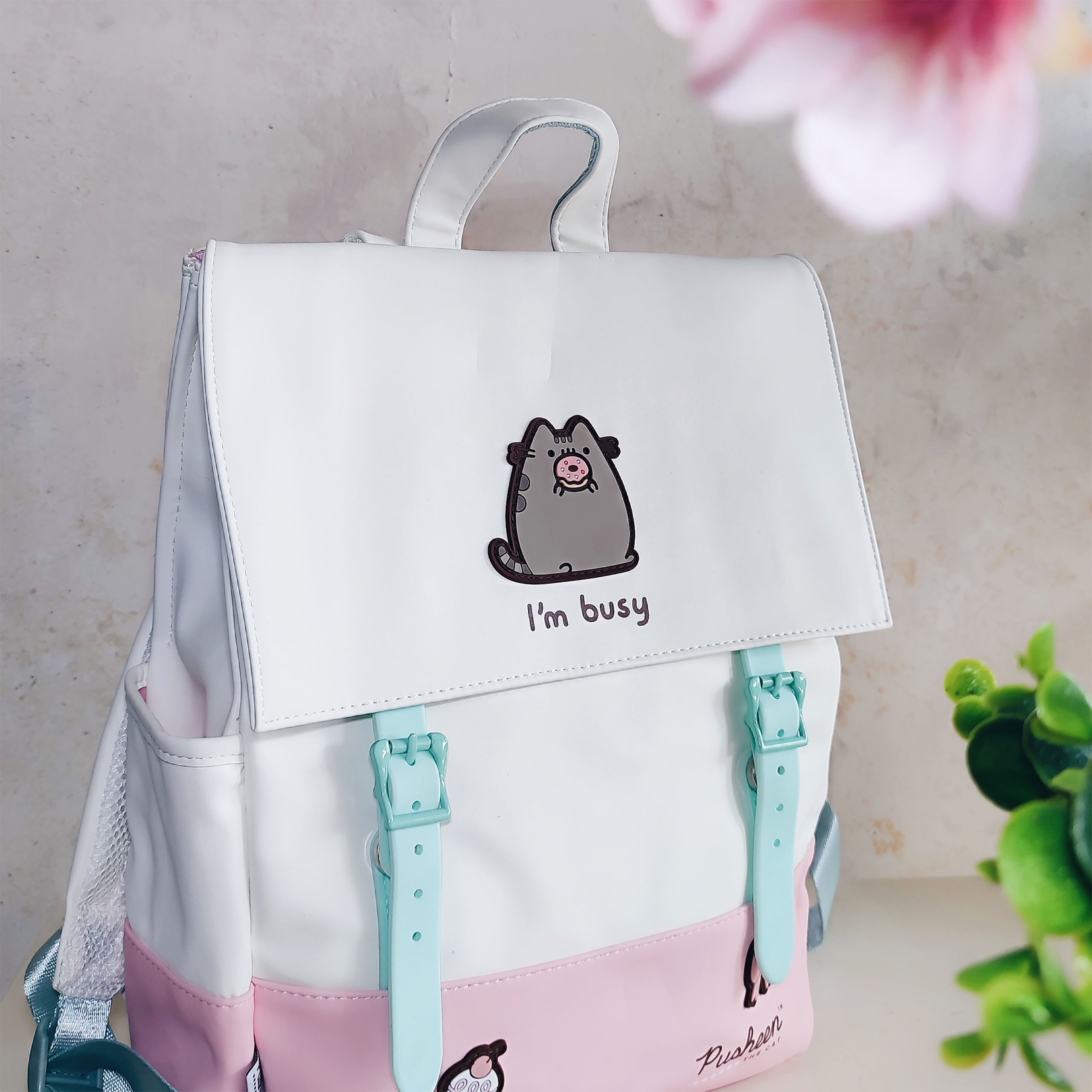 pusheen-i-m-busy-rucksack-katzen-backpack-mit-print image 1