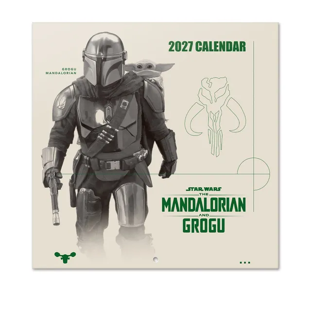 star-wars-mandalorian-grogu-wandkalender-2027-mit-poster image 1