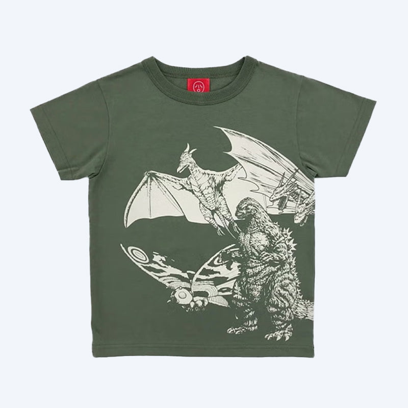 godzilla-ojico-glow-t-shirt-monsters-olive-youth-baumwolle image 1
