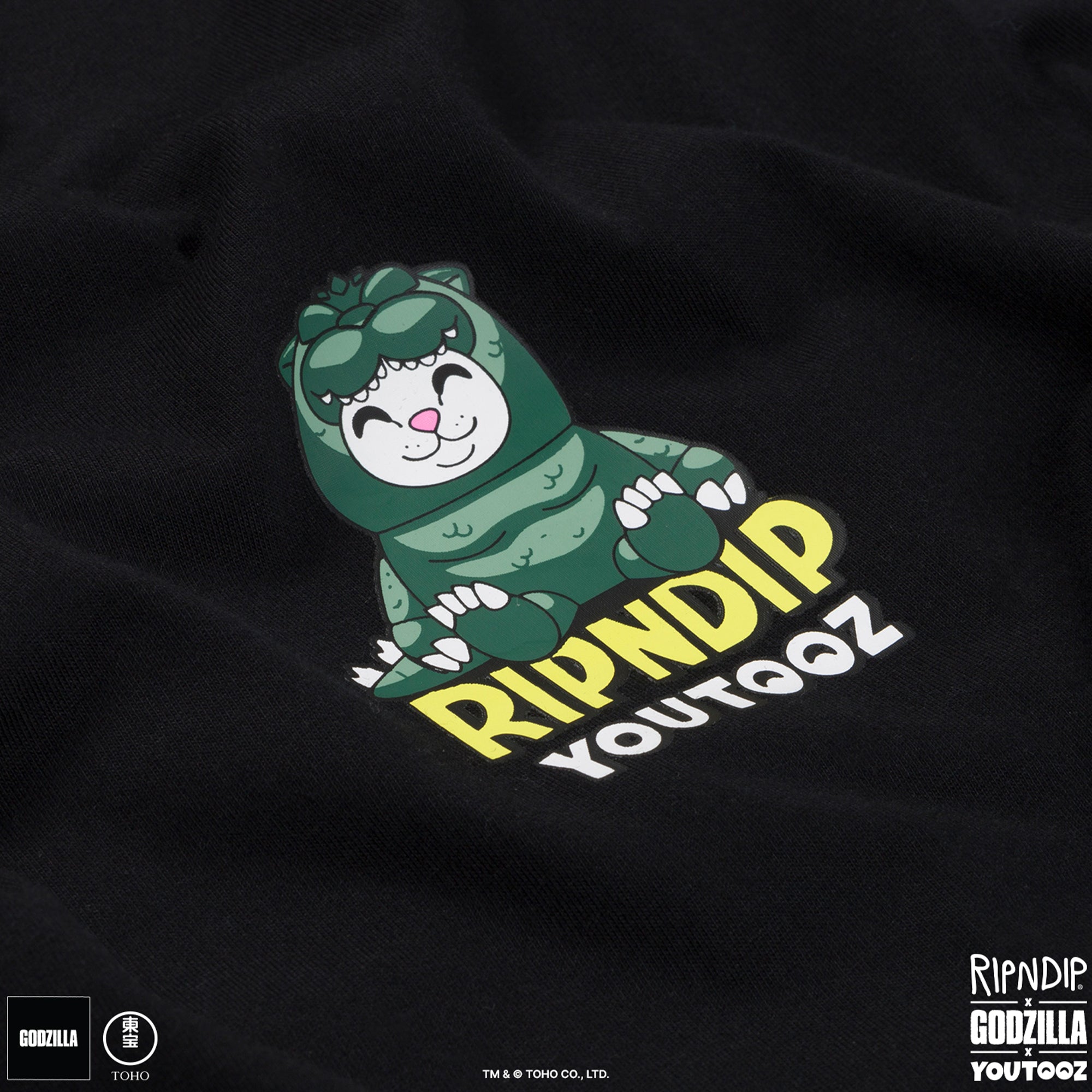 godzilla-apparel-youtooz-x-ripndip-tee-schwarz-nermal image 3