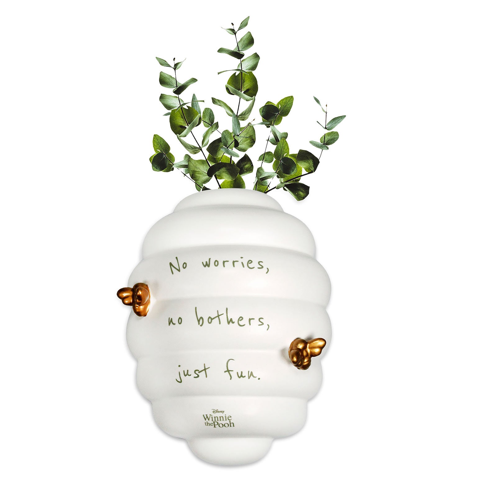 elbenwald-winnie-puuh-bienenstock-vase-11x9x15-cm-wandvase image 1