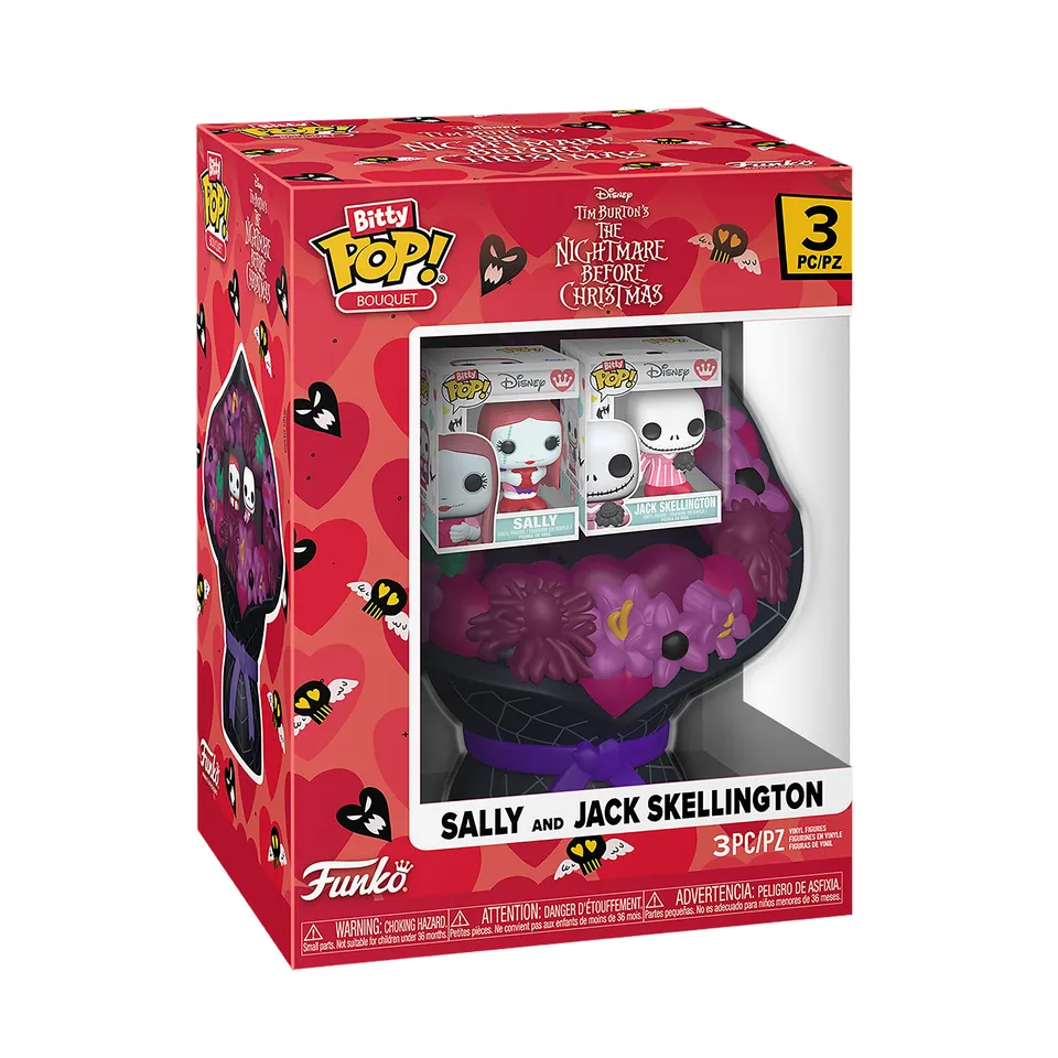 funko-nightmare-before-christmas-jack-sally-bitty-pop-bouquet image 1